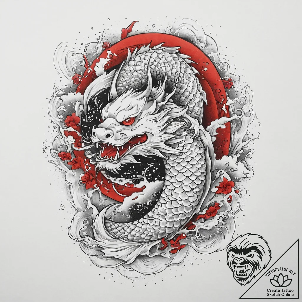 Additional prompts, tattoo sketch design, on... - tattoo sketch (№1757144781_0, 06.09.2025 07:46) — tattoovalue.net