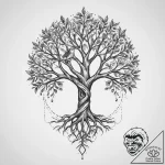 Tattoo sketch slavic tree of life with a bird… – tattoo sketch (№1757147148_0, 06.09.2025 08:25) — tattoovalue.net