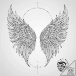 Tattoo sketch angel wings, concept art for ta… – tattoo sketch (№1757152047_0, 06.09.2025 09:47) — tattoovalue.net