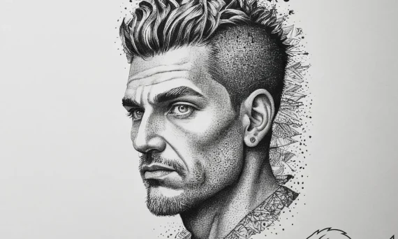 Tattoo sketch david and goliath, artistic tat... - tattoo sketch (№1757153414_0, 06.09.2025 10:10) — tattoovalue.net