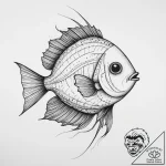 Tattoo sketch hatchetfish, artistic tattoo sk… – tattoo sketch (№1757154393_0, 06.09.2025 10:26) — tattoovalue.net
