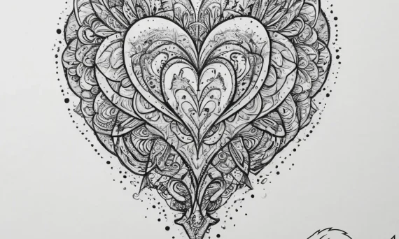 Tattoo sketch brave heart, ink illustration f... - tattoo sketch (№1757155566_0, 06.09.2025 10:46) — tattoovalue.net