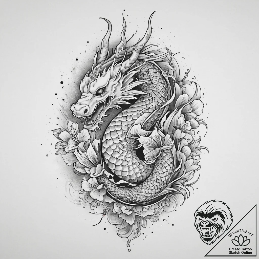 Tattoo sketch sacred representation, tattoo s... - tattoo sketch (№1757155762_0, 06.09.2025 10:49) — tattoovalue.net