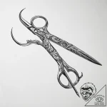Tattoo sketch scissors – tattoo sketch (№1757156153_0, 06.09.2025 10:55) — tattoovalue.net
