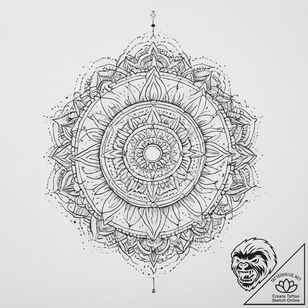 Tattoo sketch cosmic life, tattoo drawing out... - tattoo sketch (№1757156543_0, 06.09.2025 11:02) — tattoovalue.net