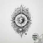Tattoo sketch cosmic entity, concept art for… – tattoo sketch (№1757157131_0, 06.09.2025 11:12) — tattoovalue.net