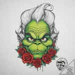 Tattoo sketch the grinch with a tail, concept… – tattoo sketch (№1757157913_0, 06.09.2025 11:25) — tattoovalue.net