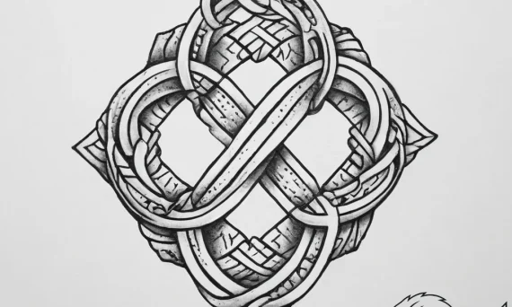 Tattoo sketch hieroglyphic symbol for "eterni... - tattoo sketch (№1757158500_0, 06.09.2025 11:35) — tattoovalue.net