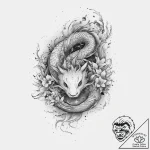 Tattoo sketch cosmic past, tattoo sketch desi… – tattoo sketch (№1757159478_0, 06.09.2025 11:51) — tattoovalue.net