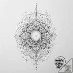 Tattoo sketch cosmic beginning, tattoo line a… – tattoo sketch (№1757159673_0, 06.09.2025 11:54) — tattoovalue.net