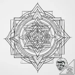 Tattoo sketch sri yantra, ink illustration fo… – tattoo sketch (№1757160844_0, 06.09.2025 12:14) — tattoovalue.net