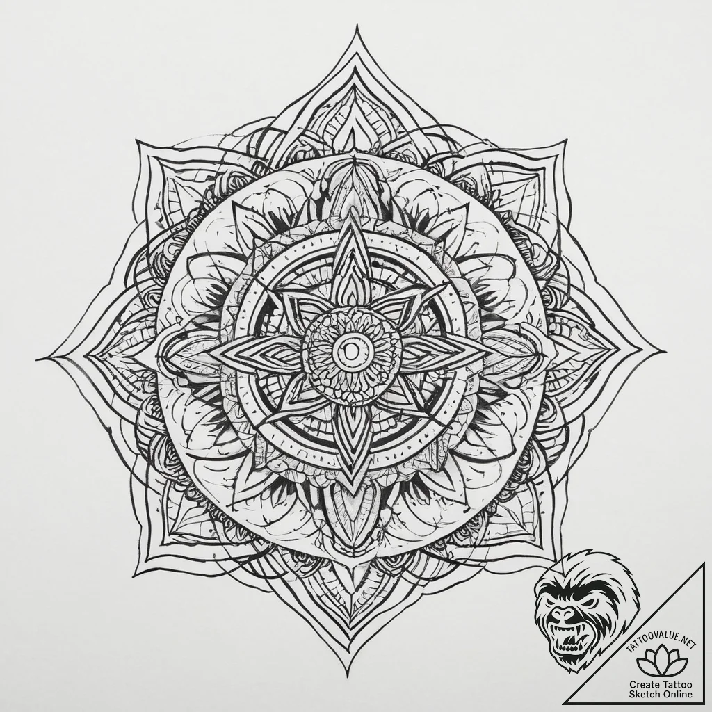 Tattoo sketch grunt, concept art for tattoo,... - tattoo sketch (№1757162221_0, 06.09.2025 12:37) — tattoovalue.net