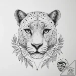 Tattoo sketch узор в виде пантеры с листьями,… – tattoo sketch (№1757163429_0, 06.09.2025 12:57) — tattoovalue.net