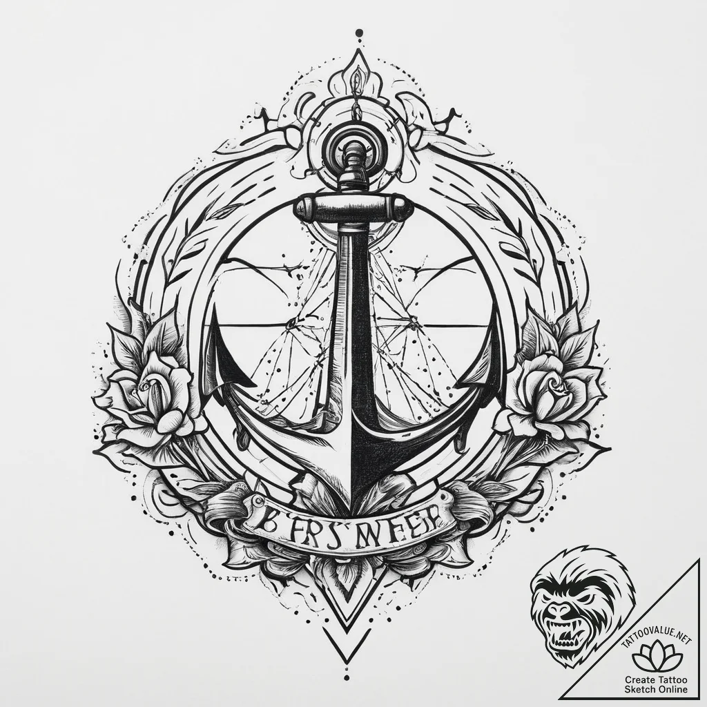 Tattoo sketch blessed being, tattoo sketch de... - tattoo sketch (№1757163626_0, 06.09.2025 13:00) — tattoovalue.net