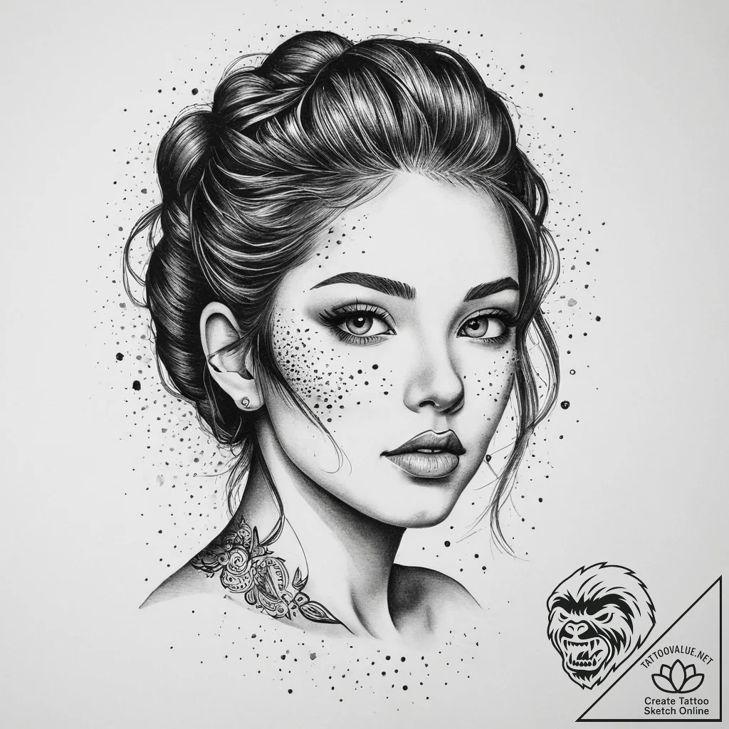 Tattoo sketch galaxy in a head, tattoo sketch... - tattoo sketch (№1757163825_0, 06.09.2025 13:03) — tattoovalue.net
