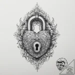 Tattoo hands with a lock, tattoo sketch desig… – tattoo sketch (№1757165821_0, 06.09.2025 13:37) — tattoovalue.net