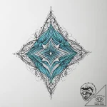 Tattoo sketch turquoise, ink illustration for… – tattoo sketch (№1757167607_0, 06.09.2025 14:06) — tattoovalue.net