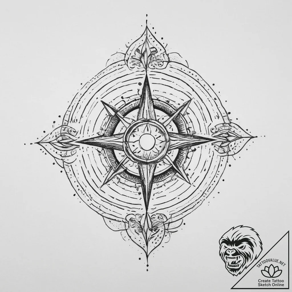 Tattoo sketch cosmic foundation, tattoo flash... - tattoo sketch (№1757168601_0, 06.09.2025 14:23) — tattoovalue.net