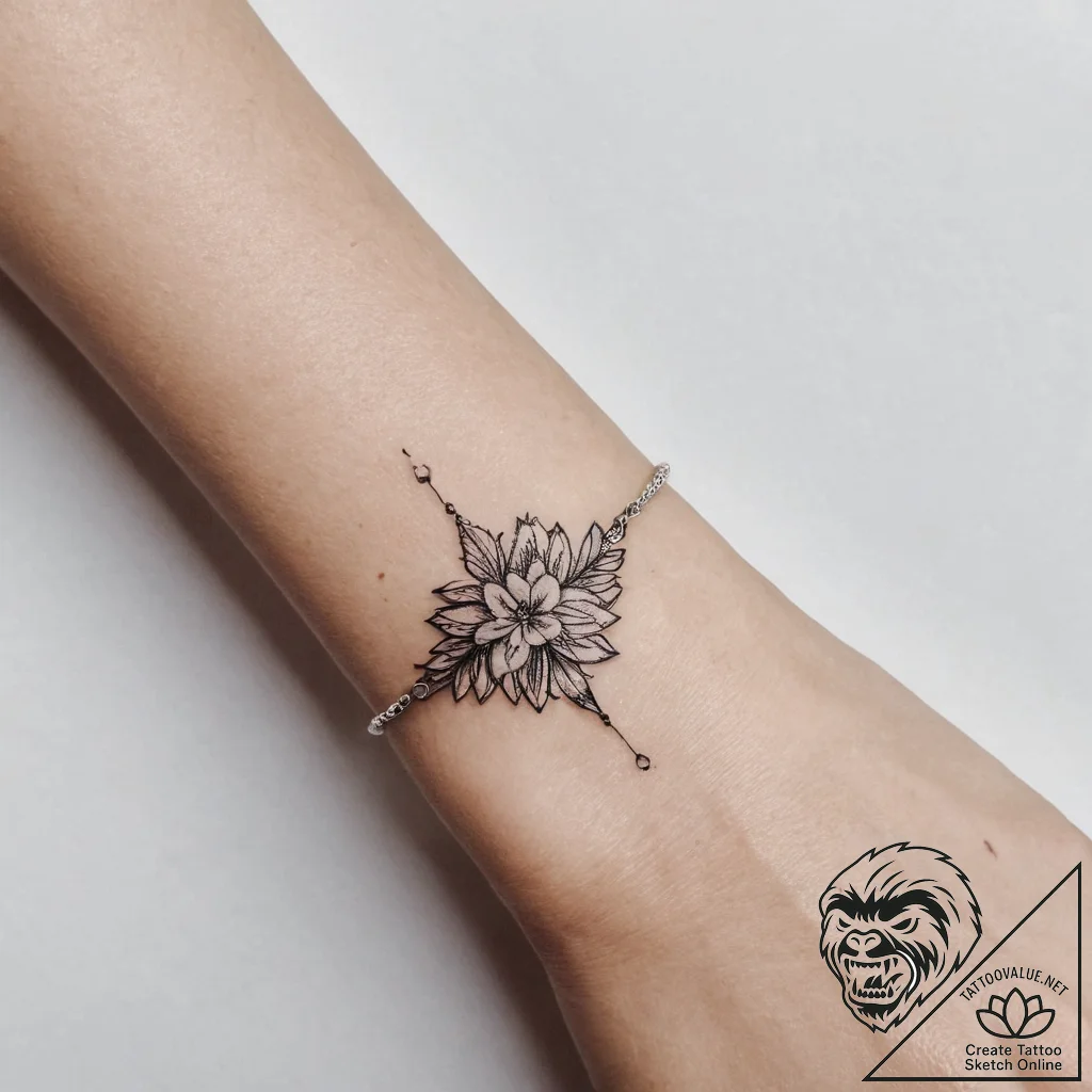 Tattoo sketch dainty bracelet tattoo - tattoo sketch (№1757168799_0, 06.09.2025 14:26) — tattoovalue.net