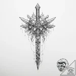 Tattoo sketch weapon – tattoo sketch (№1757169786_0, 06.09.2025 14:43) — tattoovalue.net