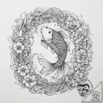 Tattoo sketch irezumi карп кои, tattoo flash… – tattoo sketch (№1757169982_0, 06.09.2025 14:46) — tattoovalue.net