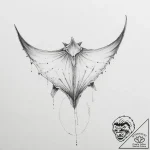 Tattoo sketch manta ray – tattoo sketch (№1757171186_0, 06.09.2025 15:06) — tattoovalue.net