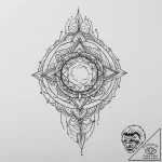 Tattoo sketch opal, tattoo line art, black ou… – tattoo sketch (№1757171983_0, 06.09.2025 15:19) — tattoovalue.net