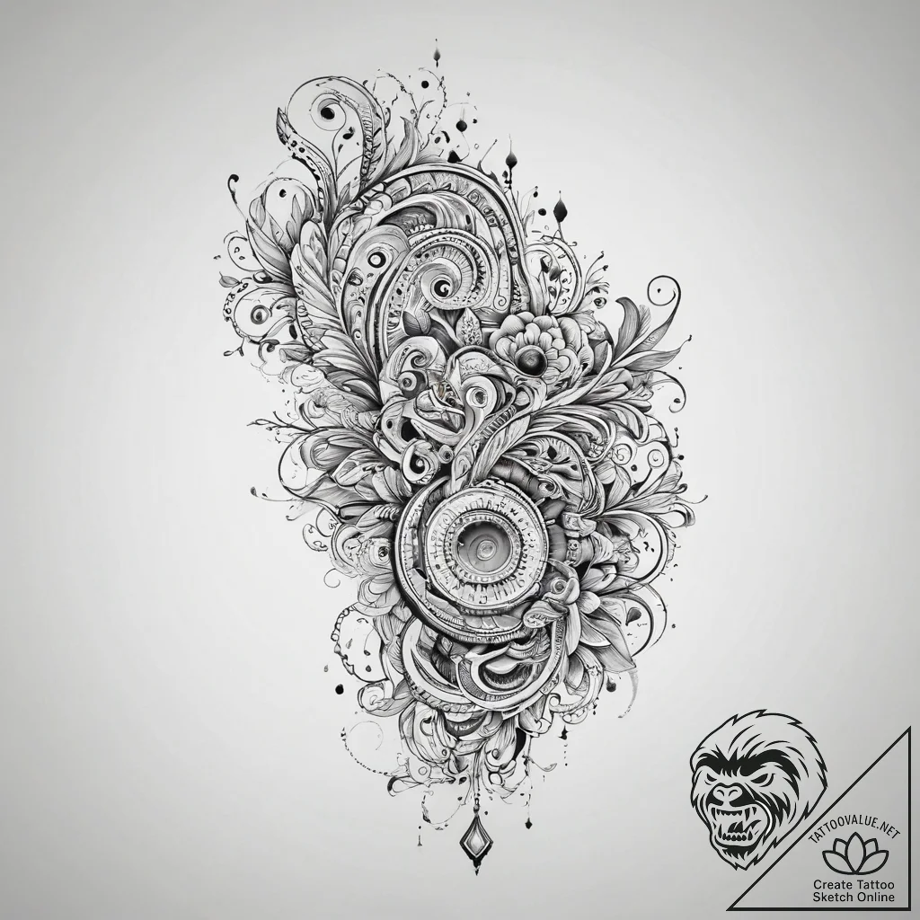 Tattoo sketch tattoo artist tattoo machine, a... - tattoo sketch (№1757174374_0, 06.09.2025 15:59) — tattoovalue.net