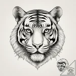 Tattoo sketch tiger in camouflage, artistic t… – tattoo sketch (№1757175763_0, 06.09.2025 16:22) — tattoovalue.net