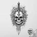Tattoo sketch gladiator sword, tattoo flash s… – tattoo sketch (№1757177358_0, 06.09.2025 16:49) — tattoovalue.net