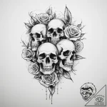 Tattoo sketch alatyr with a bird, tattoo sket… – tattoo sketch (№1757177971_0, 06.09.2025 16:59) — tattoovalue.net