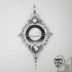 Tattoo sketch cosmic story, tattoo line art,… – tattoo sketch (№1757180361_0, 06.09.2025 17:39) — tattoovalue.net