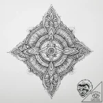 Tattoo sketch jainism symbol, tattoo flash sh… – tattoo sketch (№1757181160_0, 06.09.2025 17:52) — tattoovalue.net