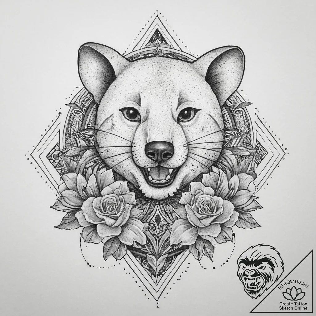 Tattoo sketch tom and jerry with a bear, ink... - tattoo sketch (№1757181960_0, 06.09.2025 18:06) — tattoovalue.net
