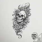 Tattoo sketch black, concept art for tattoo,… – tattoo sketch (№1757182365_0, 06.09.2025 18:12) — tattoovalue.net