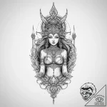 Tattoo sketch mokosh, the goddess of earth, w… – tattoo sketch (№1757183367_0, 06.09.2025 18:29) — tattoovalue.net