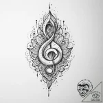 Tattoo sketch sacred melody, tattoo flash she… – tattoo sketch (№1757183564_0, 06.09.2025 18:32) — tattoovalue.net