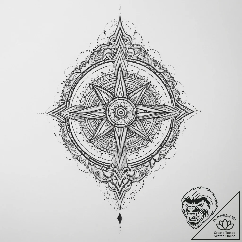 Tattoo sketch mystical essence - tattoo sketch (№1757183958_0, 06.09.2025 18:39) — tattoovalue.net