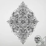 Tattoo sketch replica, ink illustration for t… – tattoo sketch (№1757184550_0, 06.09.2025 18:49) — tattoovalue.net
