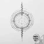 Tattoo sketch ogham script in a spiral patter… – tattoo sketch (№1757185566_0, 06.09.2025 19:06) — tattoovalue.net