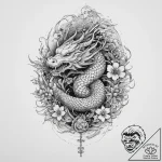 Tattoo sketch turmeric root, ink illustration… – tattoo sketch (№1757185965_0, 06.09.2025 19:12) — tattoovalue.net
