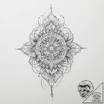Tattoo sketch divine representation, artistic… – tattoo sketch (№1757186570_0, 06.09.2025 19:22) — tattoovalue.net