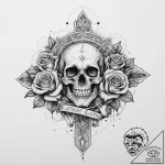 Tattoo sketch cosmic being, tattoo flash shee… – tattoo sketch (№1757188152_0, 06.09.2025 19:49) — tattoovalue.net