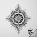 Tattoo sketch sacred calm, ink illustration f… – tattoo sketch (№1757188550_0, 06.09.2025 19:55) — tattoovalue.net