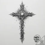 Tattoo sketch cosmic root, tattoo line art, r… – tattoo sketch (№1757190351_0, 06.09.2025 20:25) — tattoovalue.net
