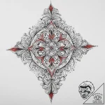 Tattoo sketch blessed creation, tattoo line a… – tattoo sketch (№1757191153_0, 06.09.2025 20:39) — tattoovalue.net