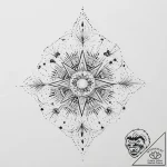 Tattoo sketch cosmic history, tattoo flash sh… – tattoo sketch (№1757191352_0, 06.09.2025 20:42) — tattoovalue.net