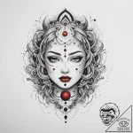 Tattoo sketch cosmic character, tattoo sketch… – tattoo sketch (№1757191756_0, 06.09.2025 20:49) — tattoovalue.net