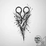 Tattoo sketch hands with a scissors, tattoo d… – tattoo sketch (№1757192754_0, 06.09.2025 21:05) — tattoovalue.net