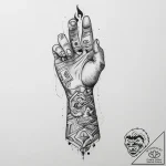 Tattoo sketch fine line of a person’s arm, in… – tattoo sketch (№1757192951_0, 06.09.2025 21:09) — tattoovalue.net